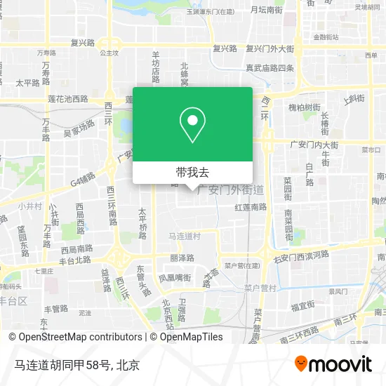 马连道胡同甲58号地图