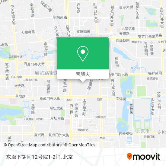 东廊下胡同12号院1-2门地图