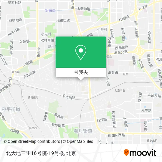 北大地三里16号院-19号楼地图