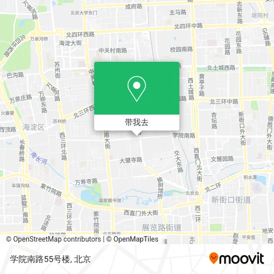 学院南路55号楼地图