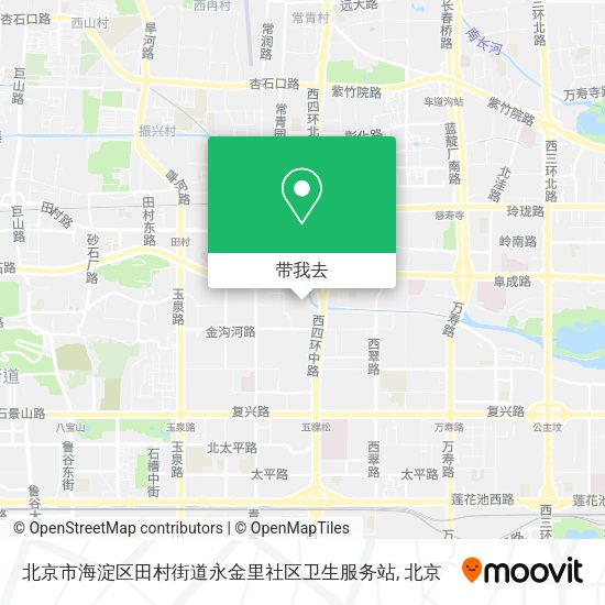 北京市海淀区田村街道永金里社区卫生服务站地图