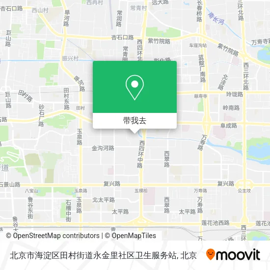 北京市海淀区田村街道永金里社区卫生服务站地图