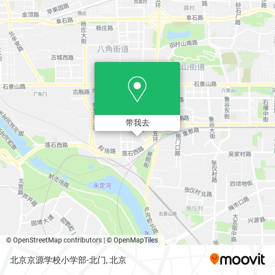 北京京源学校小学部-北门地图