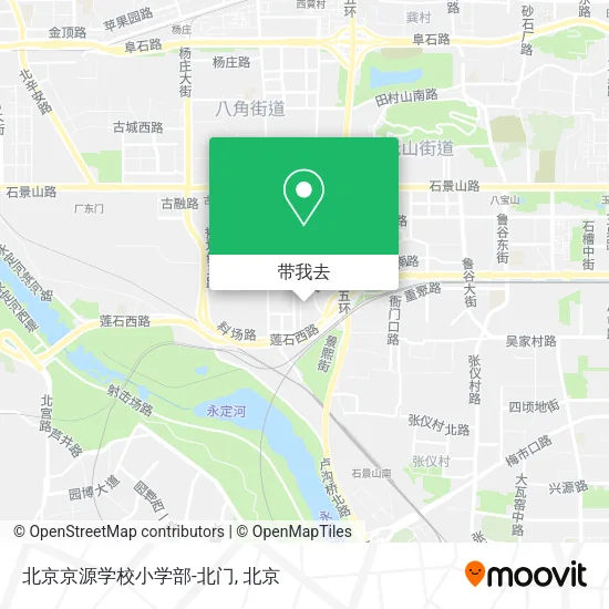 北京京源学校小学部-北门地图