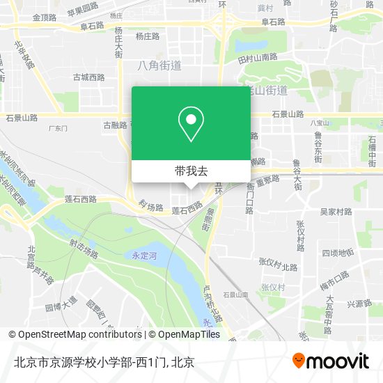 北京市京源学校小学部-西1门地图