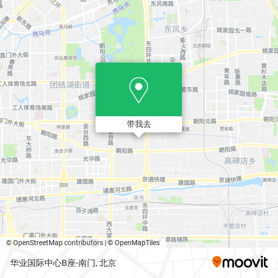 华业国际中心B座-南门地图