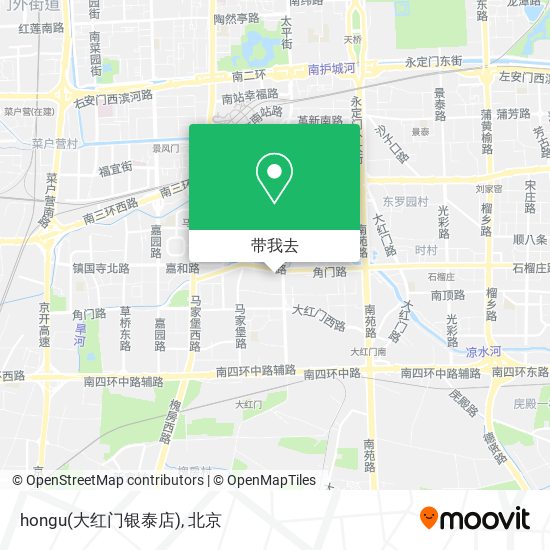 hongu(大红门银泰店)地图