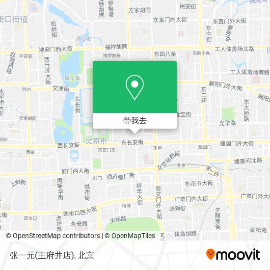 张一元(王府井店)地图