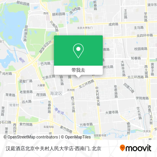 汉庭酒店北京中关村人民大学店-西南门地图