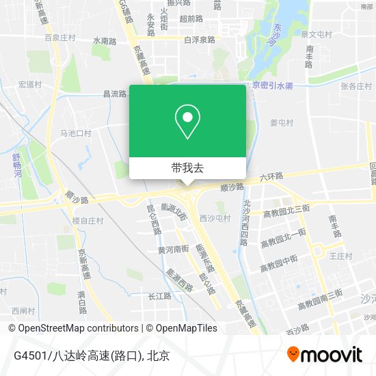 G4501/八达岭高速(路口)地图