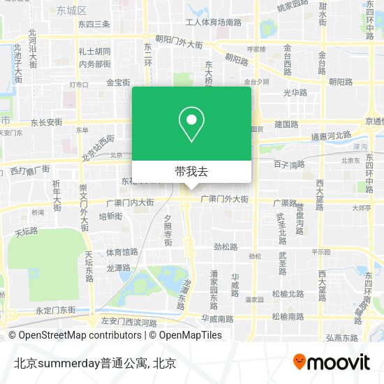 北京summerday普通公寓地图