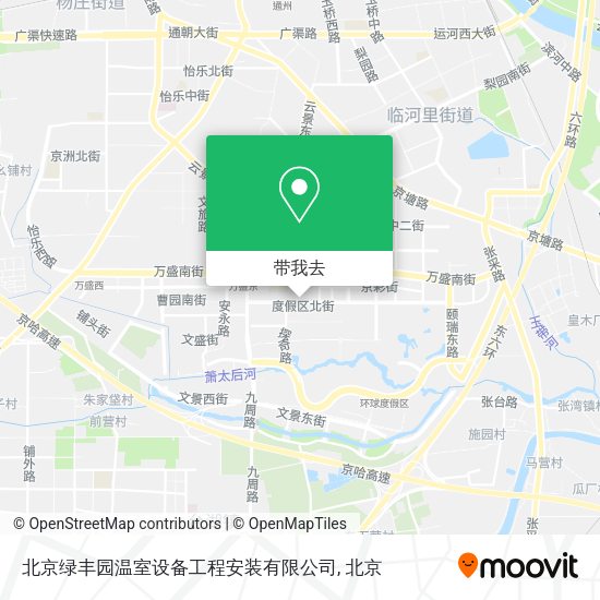 北京绿丰园温室设备工程安装有限公司地图