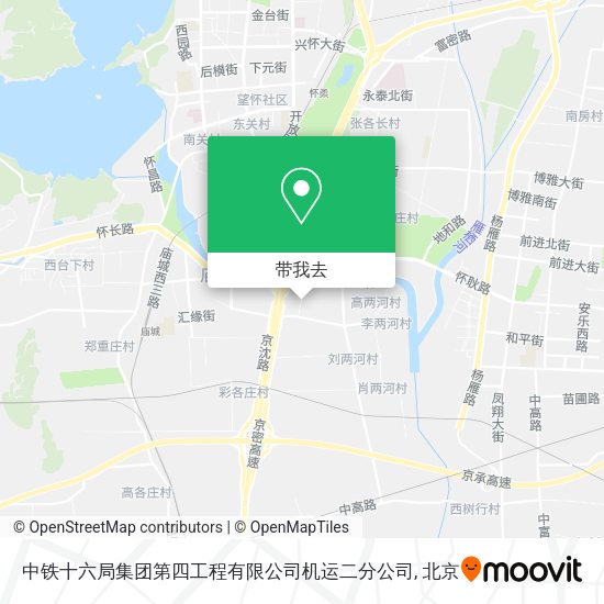中铁十六局集团第四工程有限公司机运二分公司地图