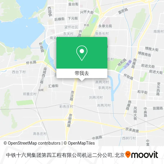 中铁十六局集团第四工程有限公司机运二分公司地图