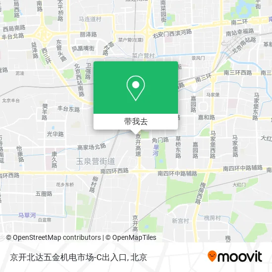 京开北达五金机电市场-C出入口地图