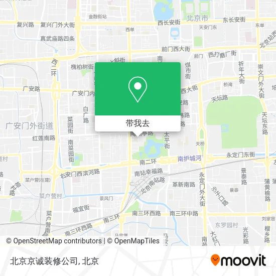 北京京诚装修公司地图