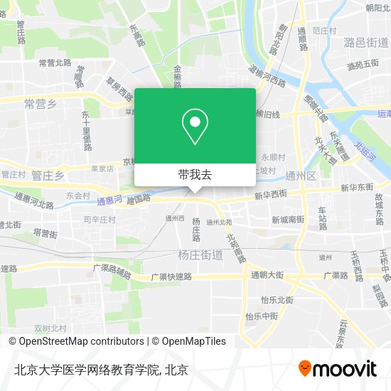 北京大学医学网络教育学院地图