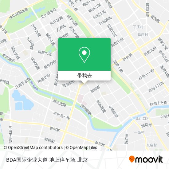 BDA国际企业大道-地上停车场地图