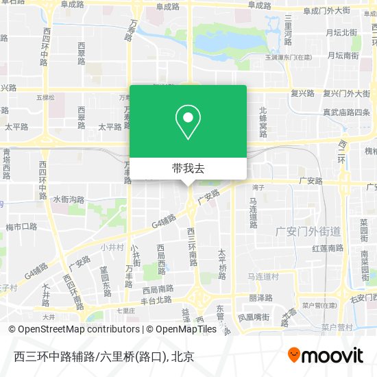 西三环中路辅路/六里桥(路口)地图