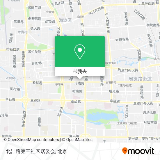 北洼路第三社区居委会地图