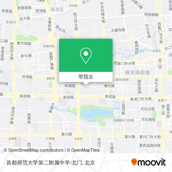 首都师范大学第二附属中学-北门地图