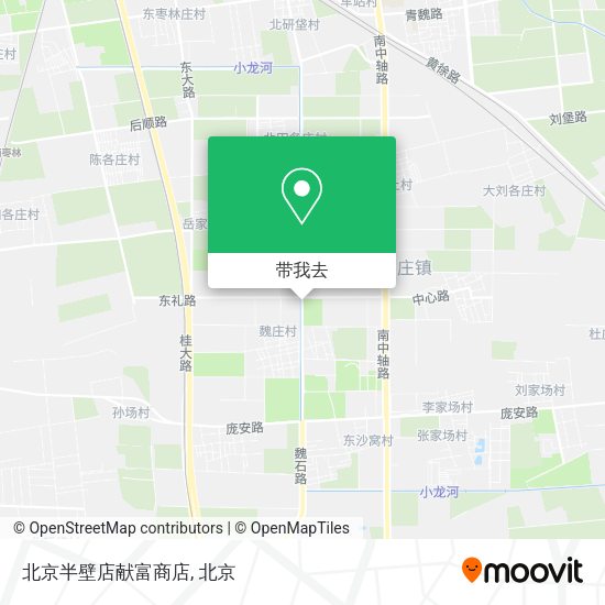 北京半壁店献富商店地图