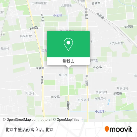 北京半壁店献富商店地图