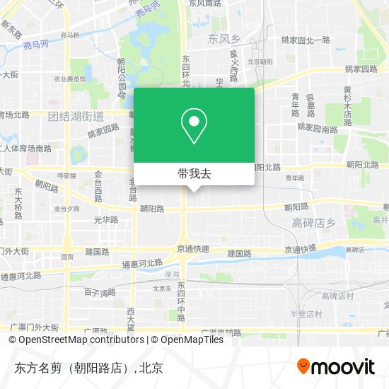 东方名剪（朝阳路店）地图