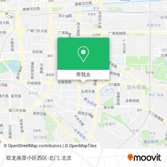 双龙南里小区西区-北门地图
