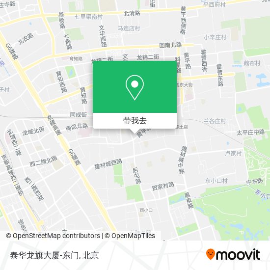 泰华龙旗大厦-东门地图