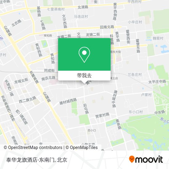 泰华龙旗酒店-东南门地图