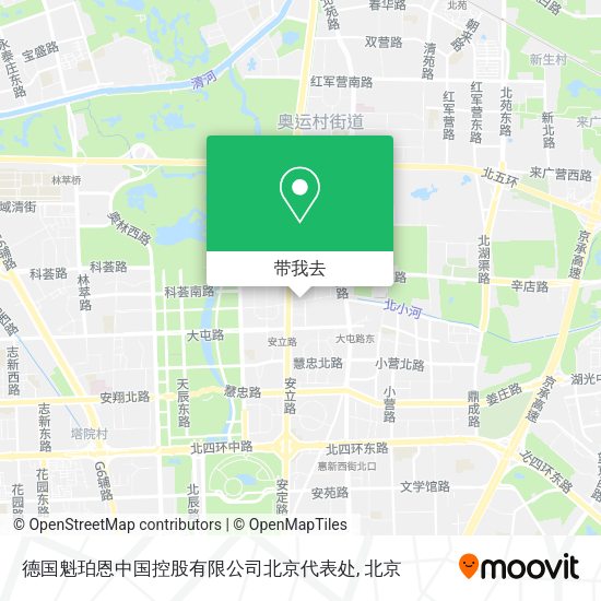 德国魁珀恩中国控股有限公司北京代表处地图