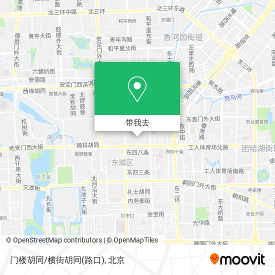 门楼胡同/横街胡同(路口)地图