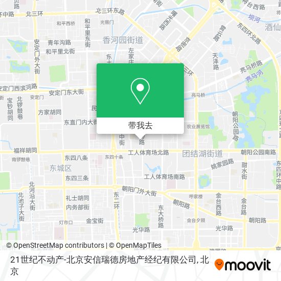 21世纪不动产-北京安信瑞德房地产经纪有限公司地图