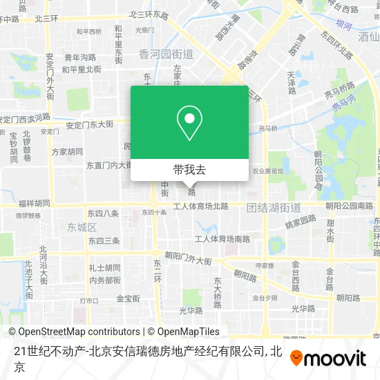21世纪不动产-北京安信瑞德房地产经纪有限公司地图