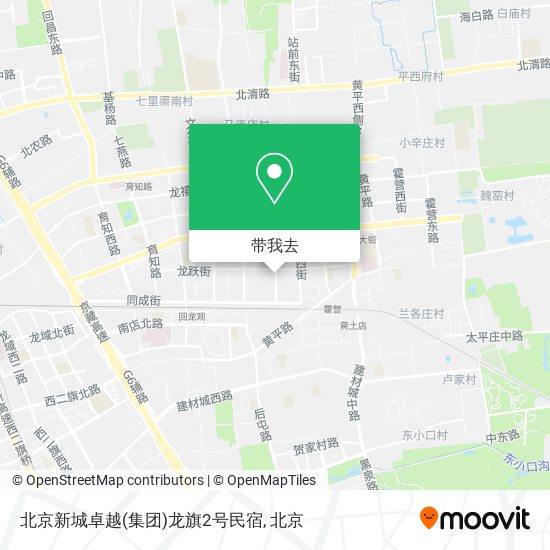 北京新城卓越(集团)龙旗2号民宿地图