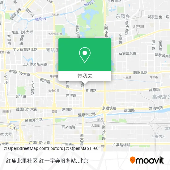 红庙北里社区-红十字会服务站地图