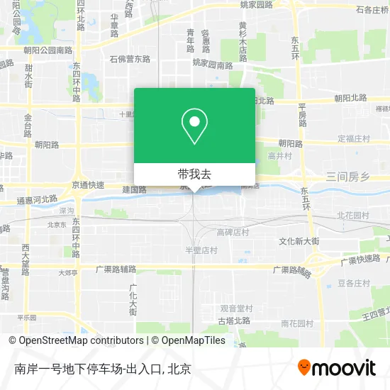 南岸一号地下停车场-出入口地图