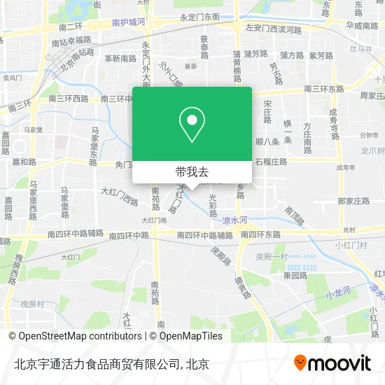 北京宇通活力食品商贸有限公司地图
