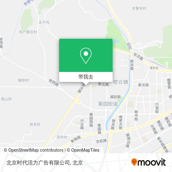 北京时代活力广告有限公司地图