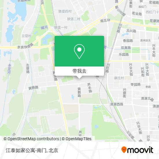 江泰如家公寓-南门地图
