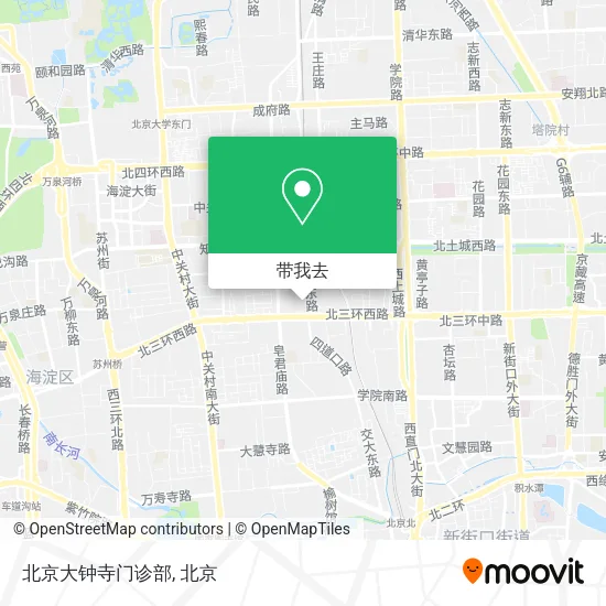 北京大钟寺门诊部地图