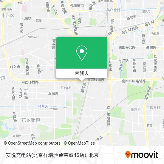 安悦充电站(北京祥瑞驰通荣威4S店)地图