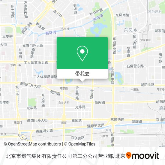 北京市燃气集团有限责任公司第二分公司营业部地图