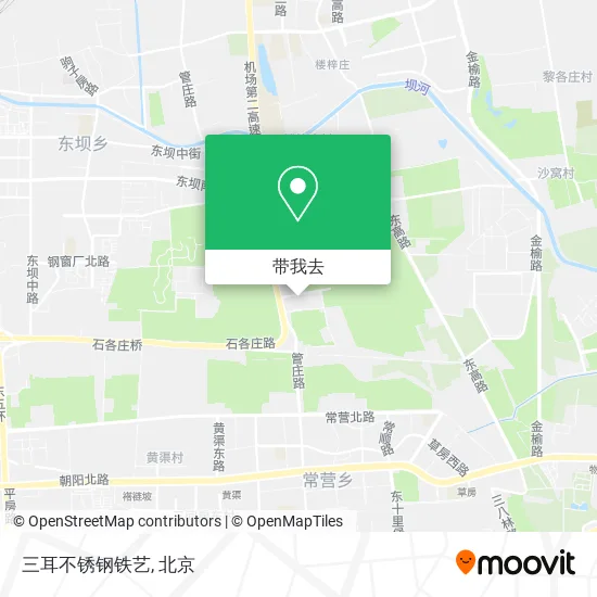 三耳不锈钢铁艺地图