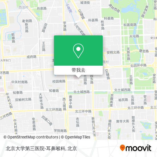 北京大学第三医院-耳鼻喉科地图