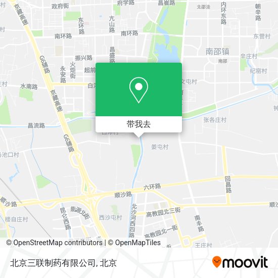 北京三联制药有限公司地图