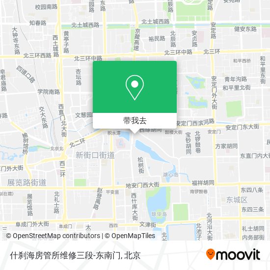 什刹海房管所维修三段-东南门地图
