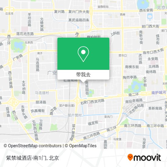 紫禁城酒店-南1门地图