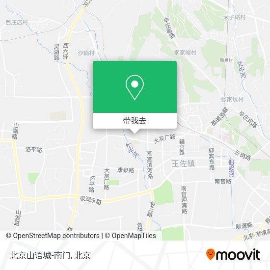 北京山语城-南门地图